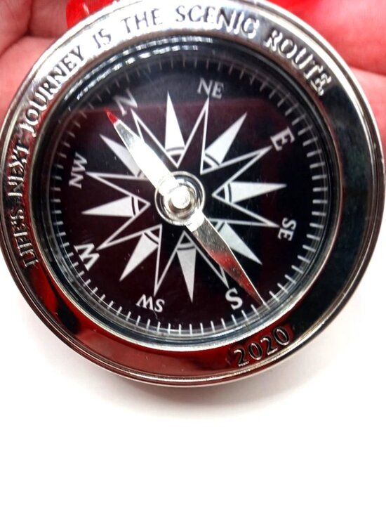 2020 Hallmark Lifes Next Journey Scenic Compass Holiday Ornament - Picture 1 of 5